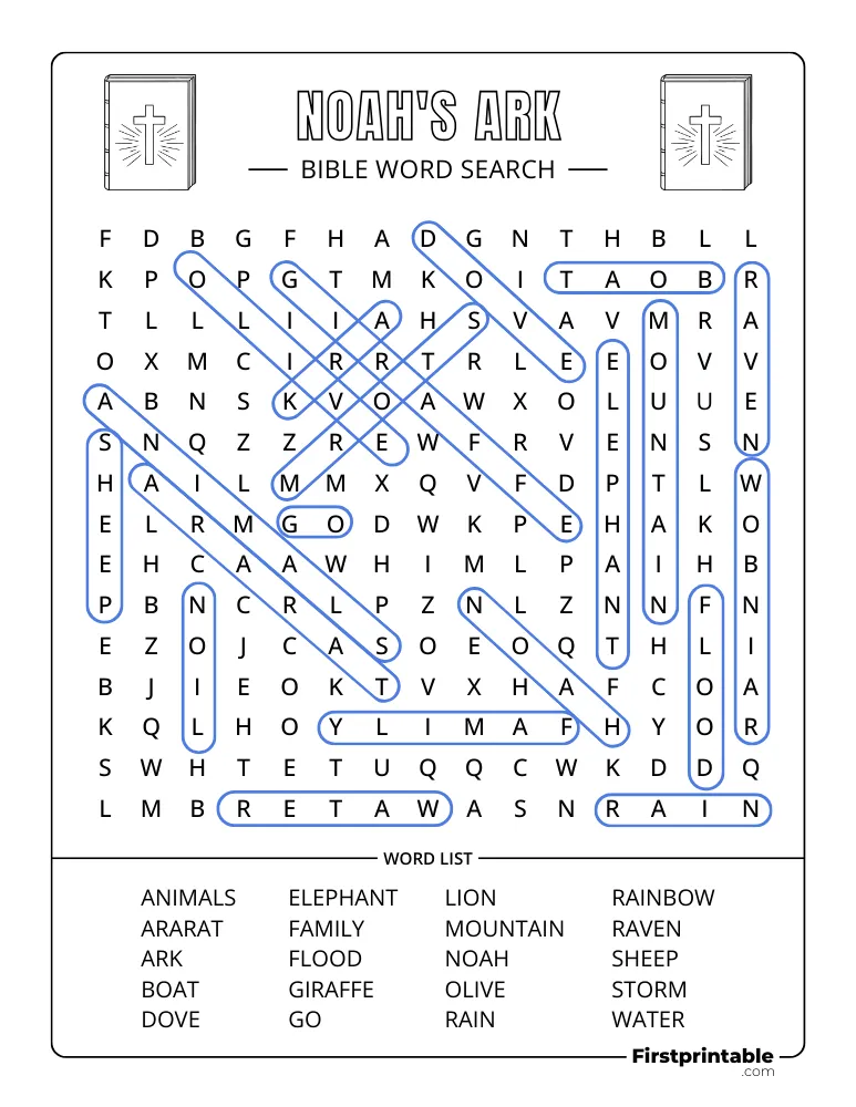 Noah's Ark Answer Key