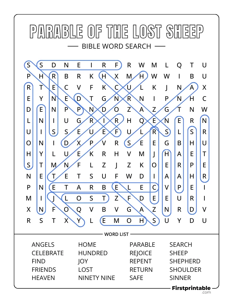 Parable of the Lost Sheep Answer Key