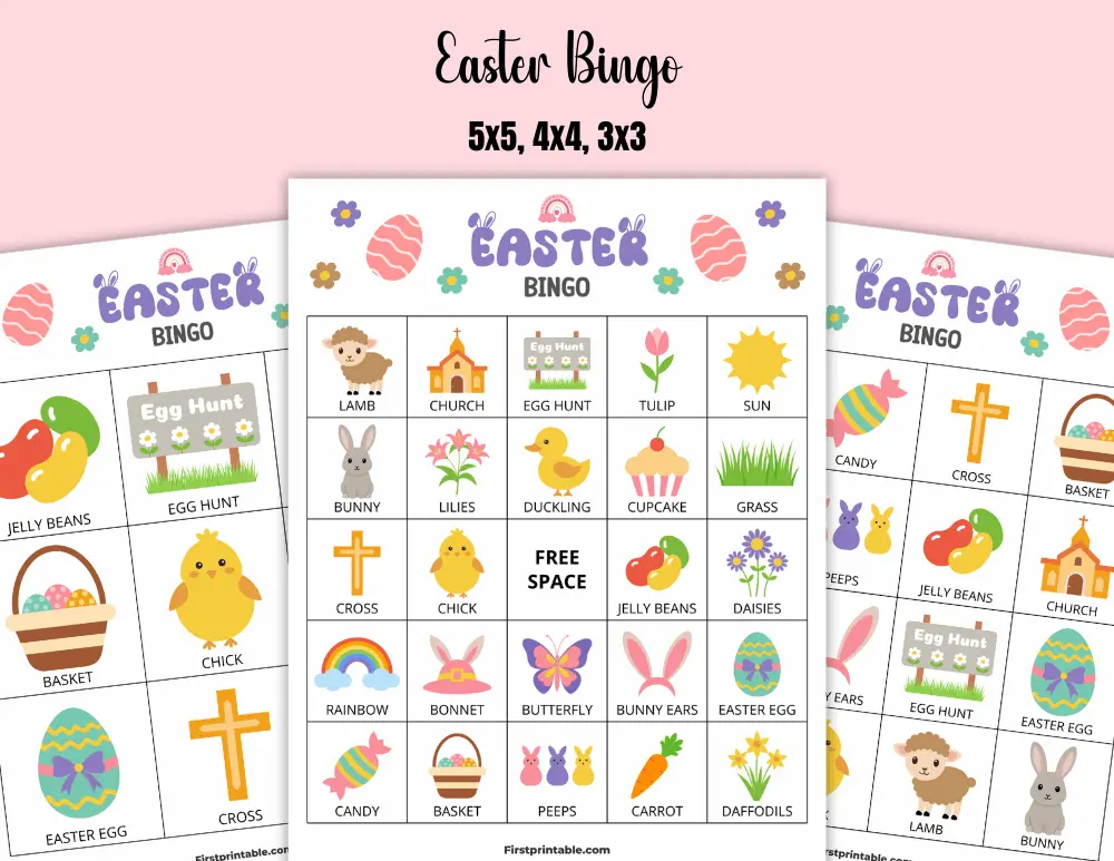 Printable Easter Bingo 01