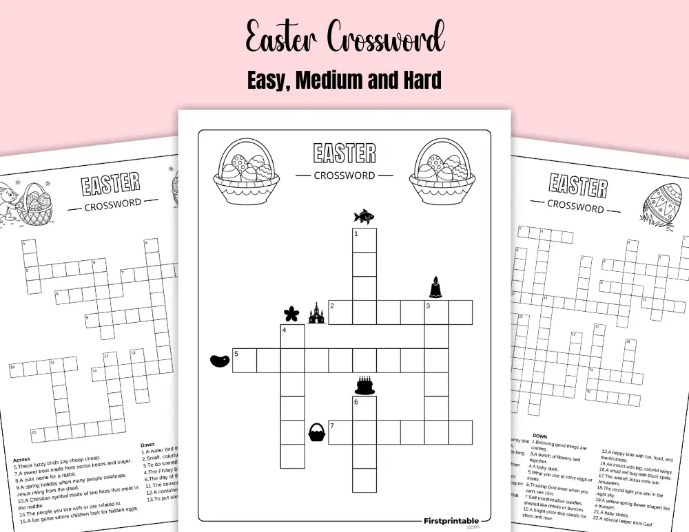 Printable Easter Crossword
