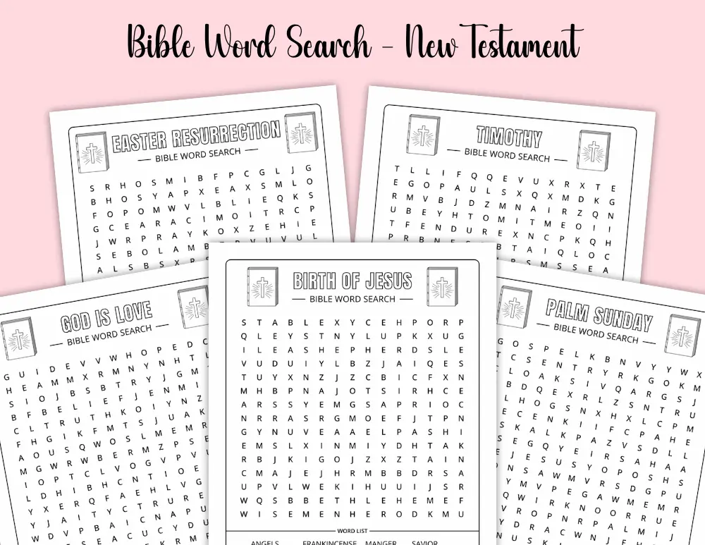 Printable New Testament Bible Word Search