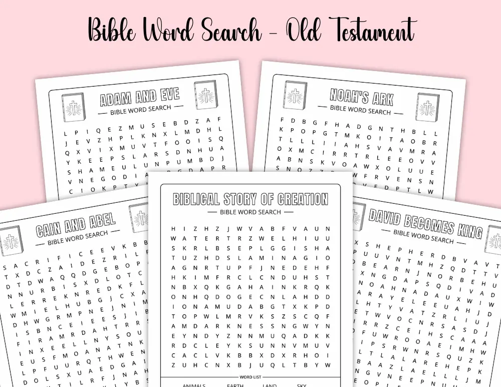 Printable Old Testament Bible Word Search