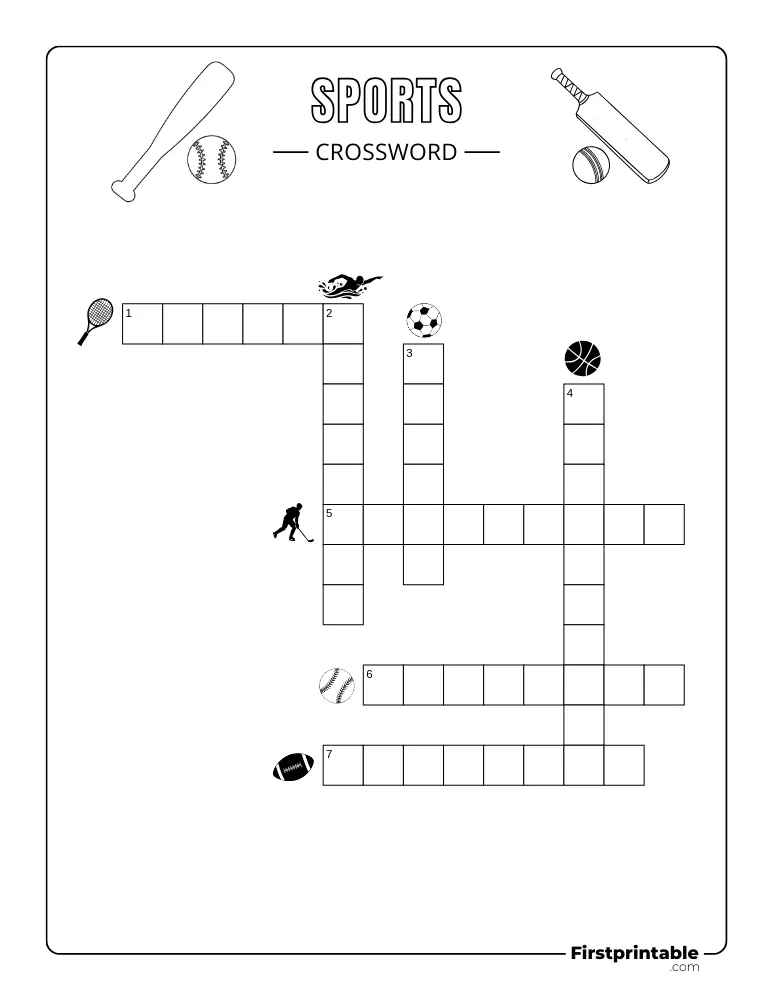 Sports Crossword - Easy 01