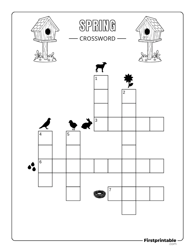 Spring Crossword - Easy 03