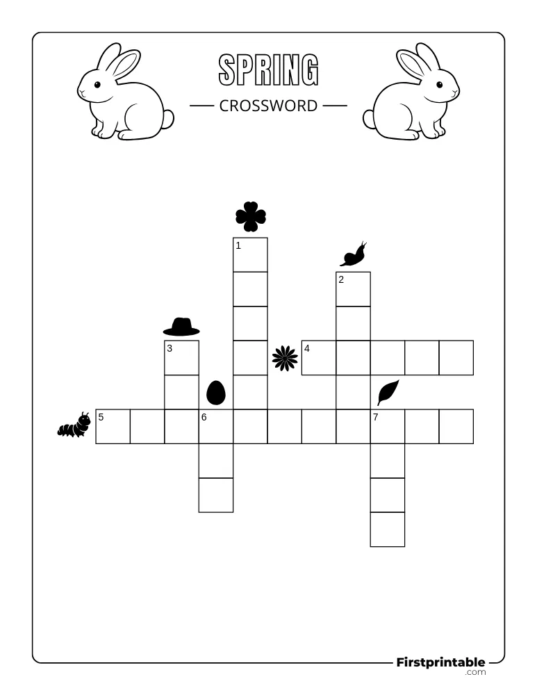 Spring Crossword - Easy 04