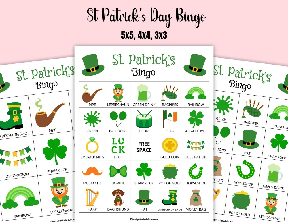 Printable St Patricks Day Bingo