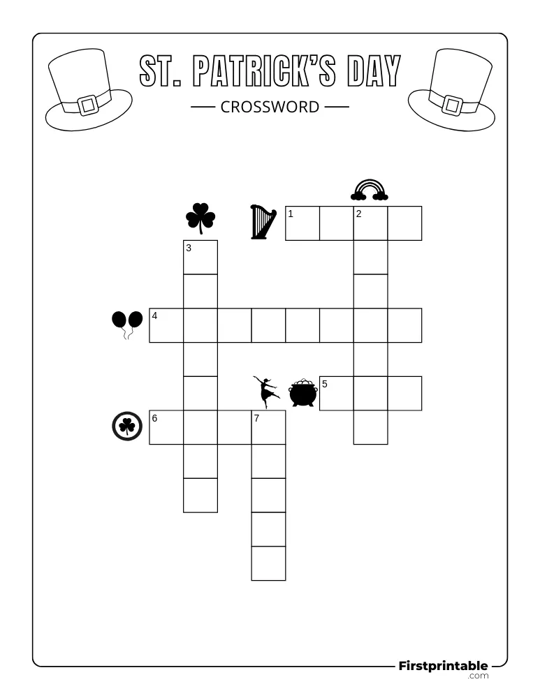 St. Patrick's Day Crossword - Easy 02