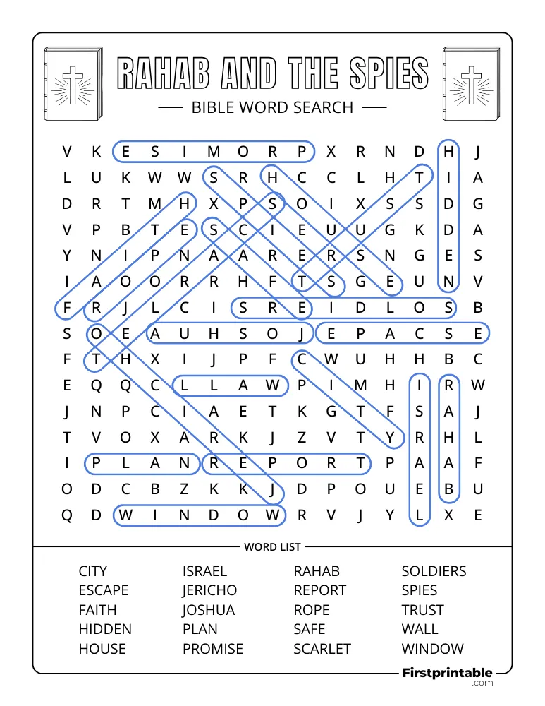 Rahab and the Spies Answer Key