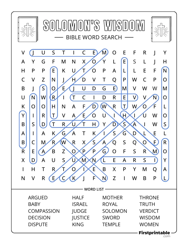 Solomon's Wisdom Answer Key