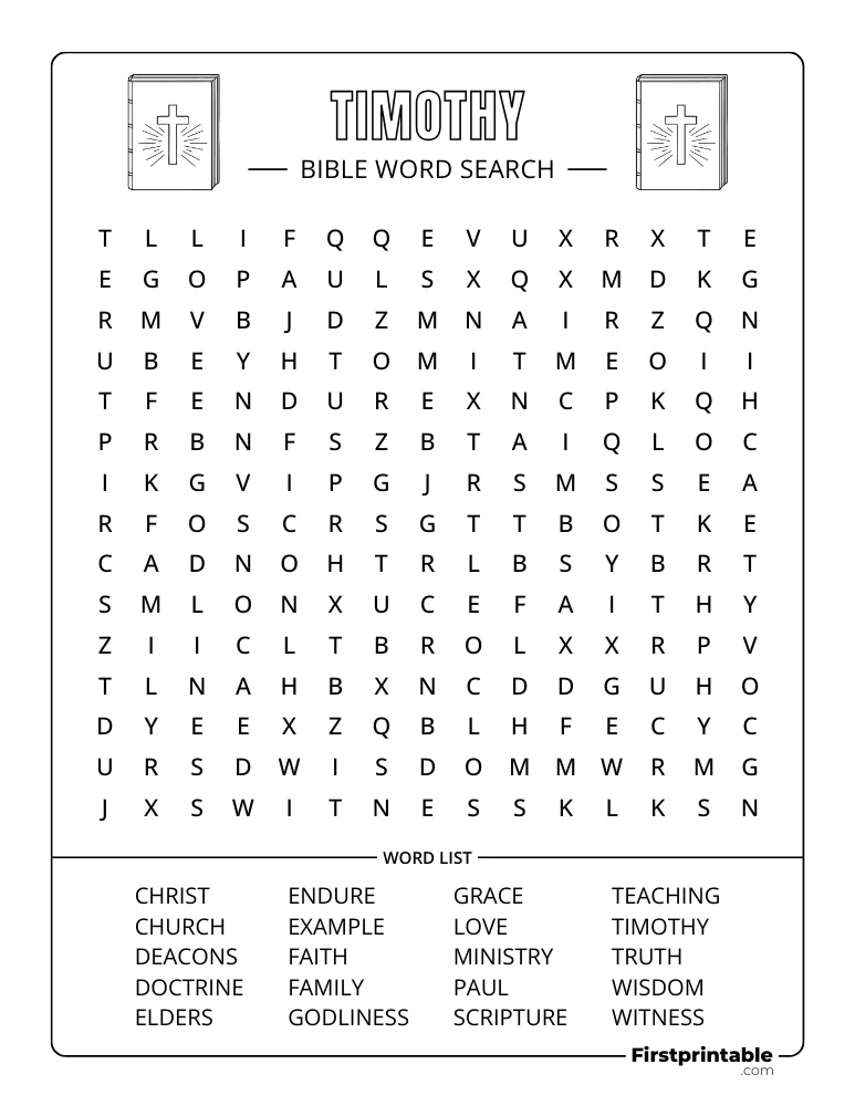 Timothy Word Search