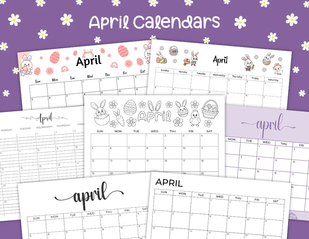 April Calendars