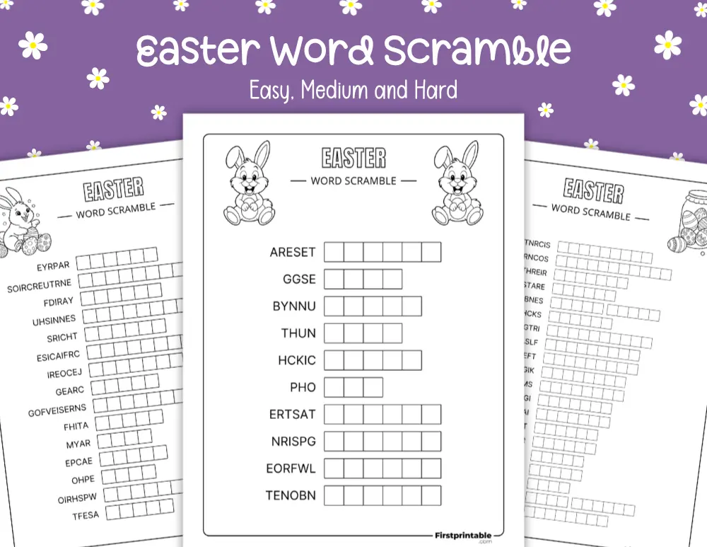Easter Word Scramble