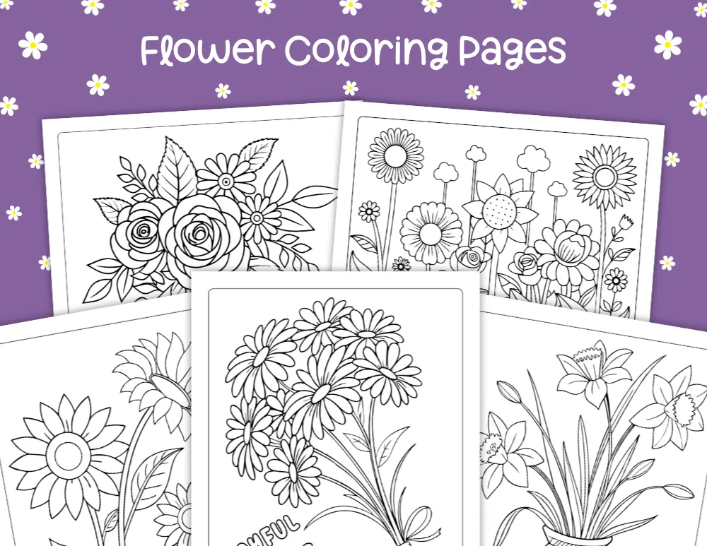 Flower Coloring Pages