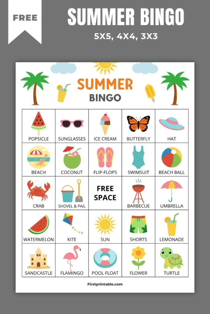 Summer Bingo Cards | 10+ Free PDF Printables