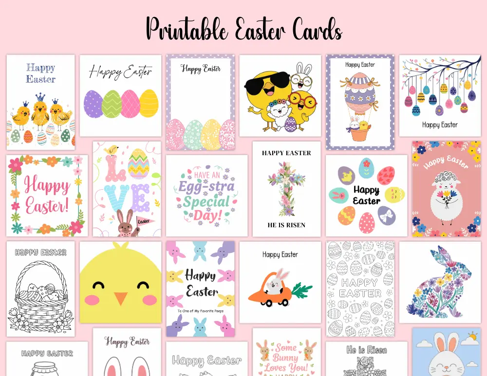 Printable Easter Cards 01