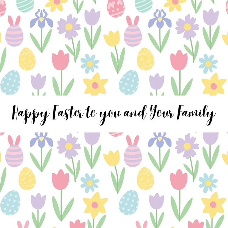 Happy Easter Card for Family
