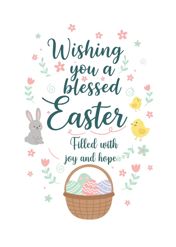 Easter Card with Joy and Hope