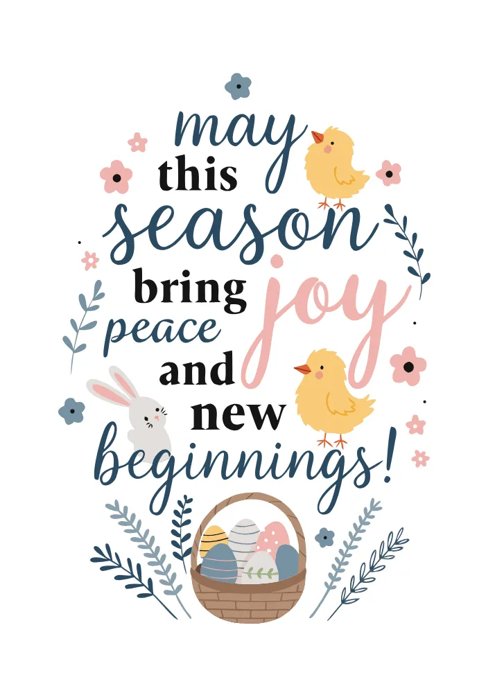 Cute Easter Greeting Card