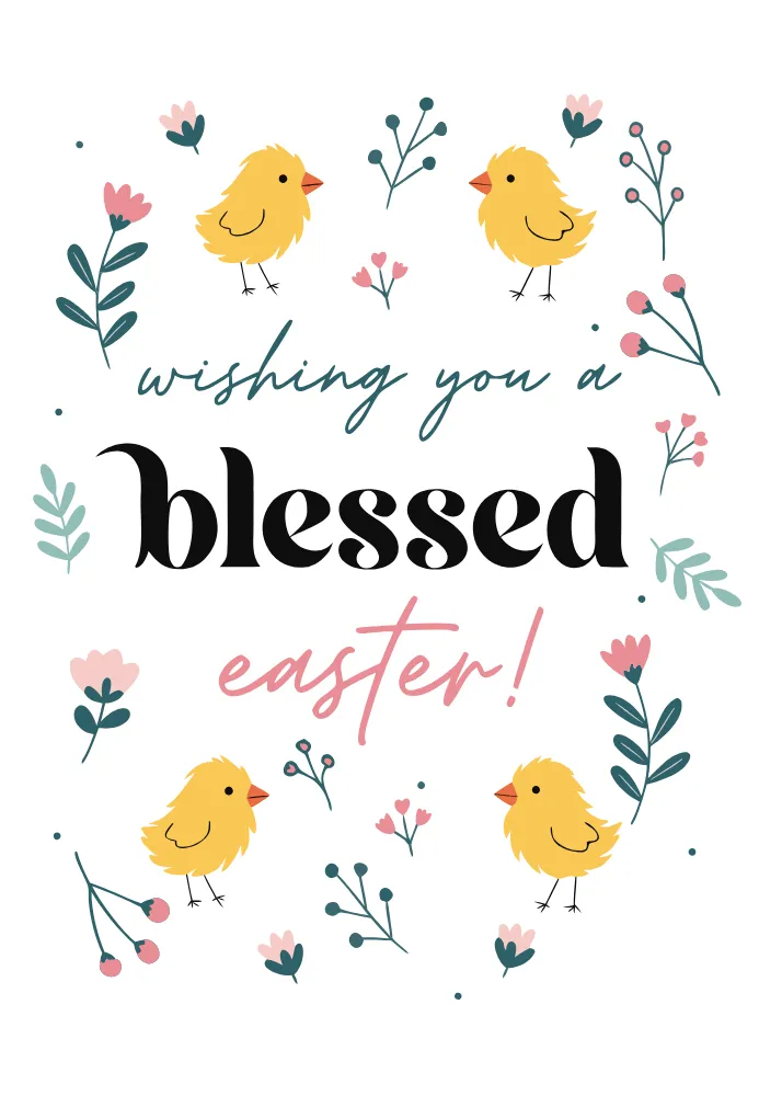 Wishing You a Blessed Easter Card