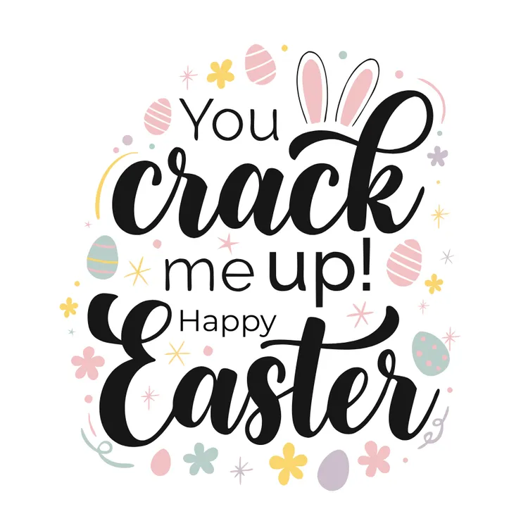 “You Crack Me Up” Happy Easter Card