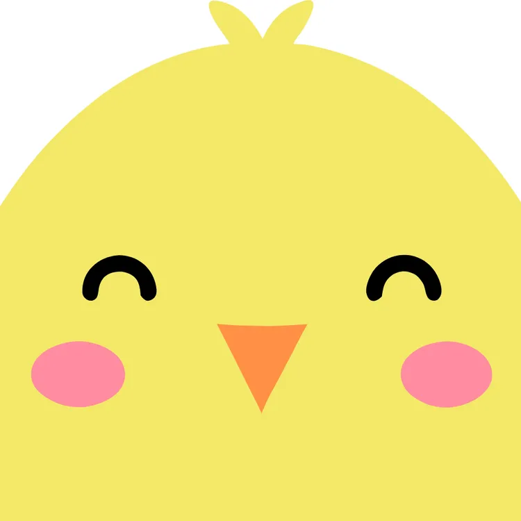 Cute Chick Easter Card