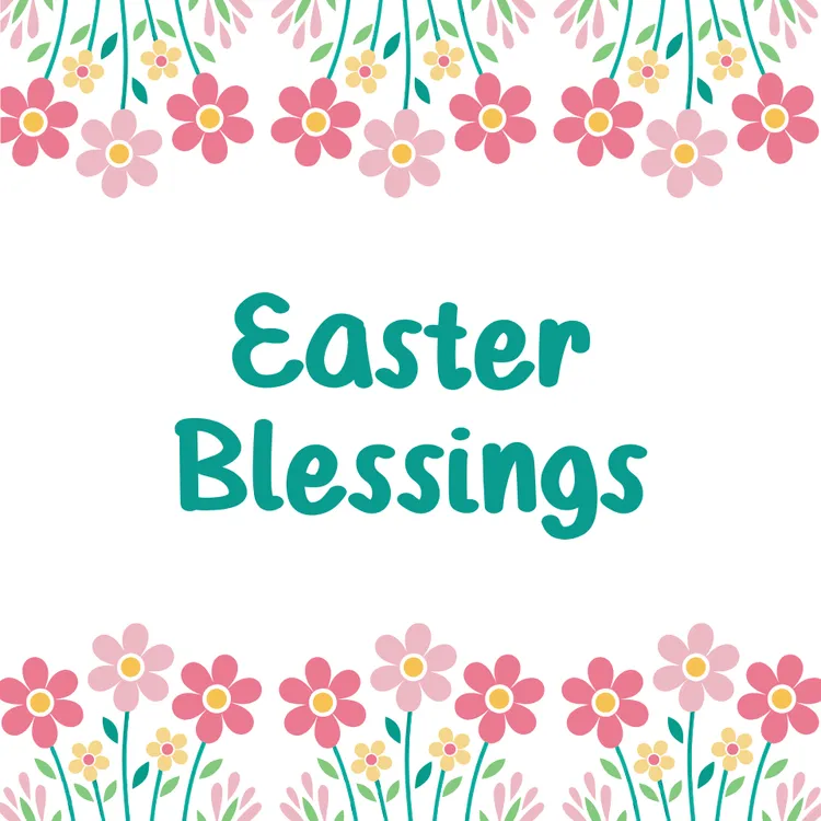 Easter Blessings Daisy Card