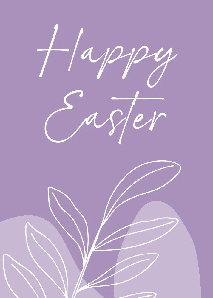 Happe Easter Card to Print