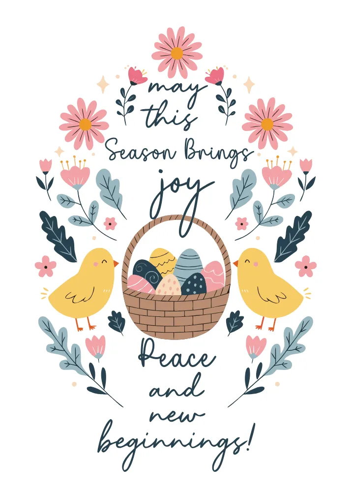 “May This Season Bring Joy” Easter Card