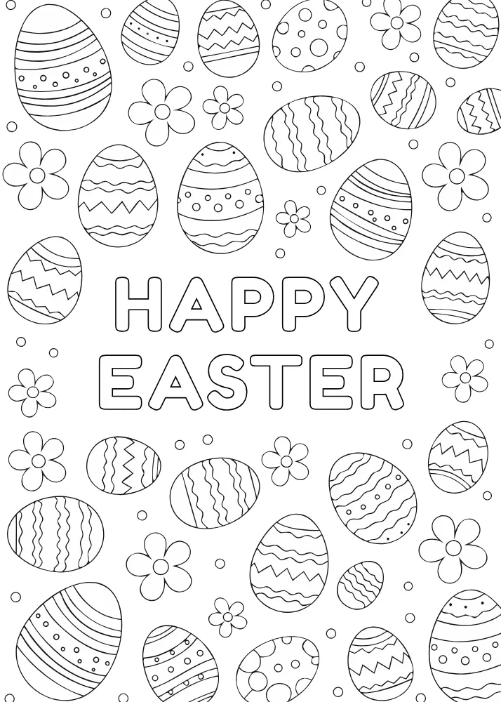 Easter Egg Templates to Color