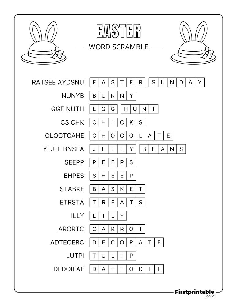 Medium 01 Answer Key