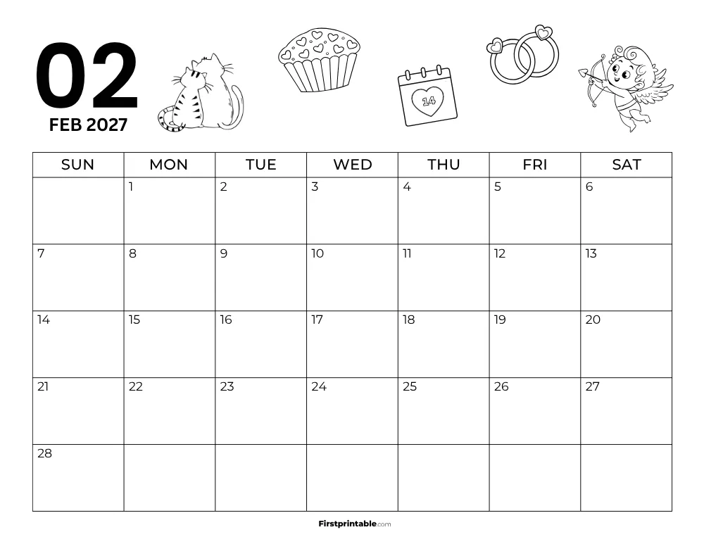 February 2027 Calendars | 40 Free Printable PDF