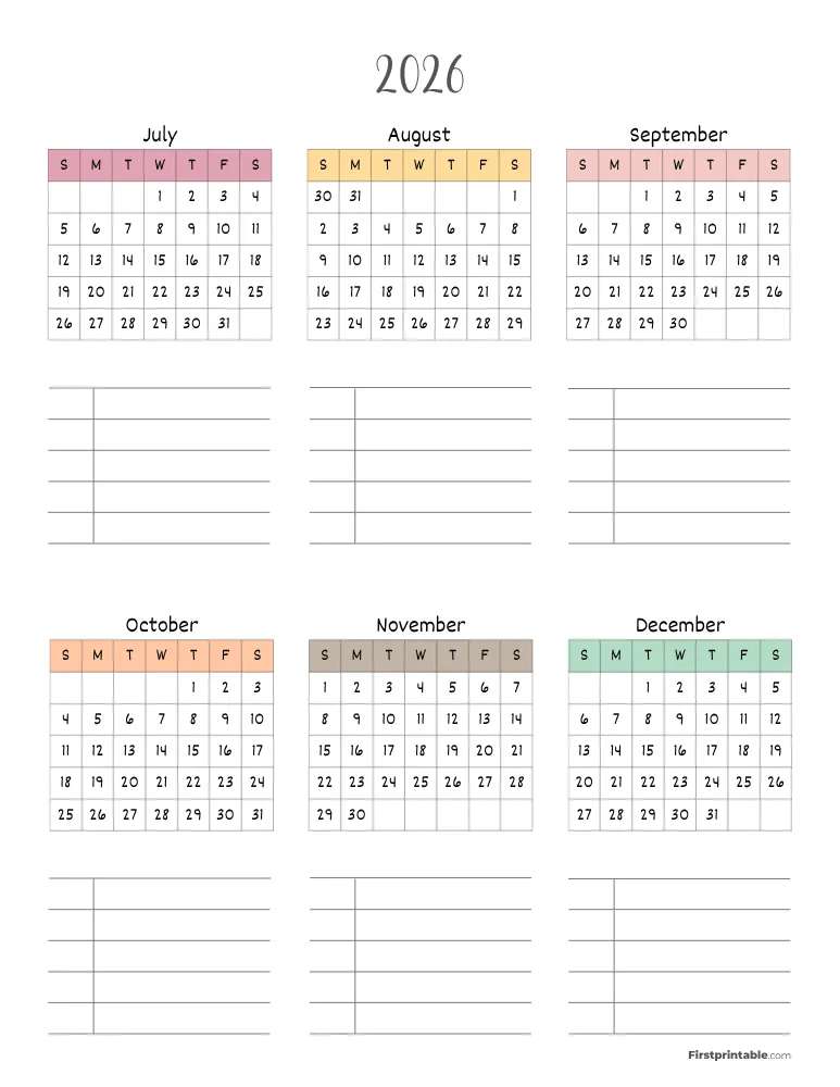 Yearly Planner Page 01