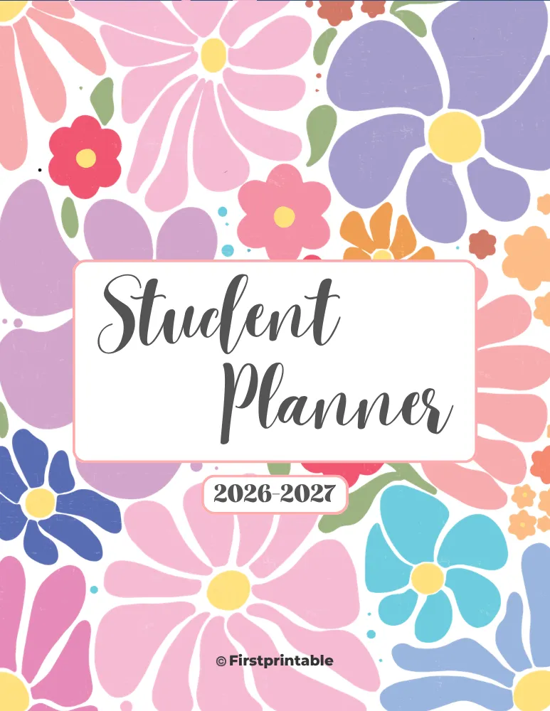 2026 - 27 Student Planner Custom Cover 02 - Front
