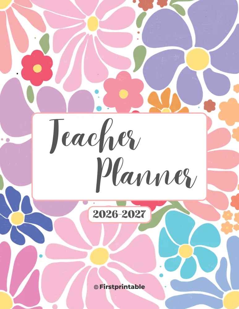 2026 - 27 Teacher Planner Custom Cover 02 - Front