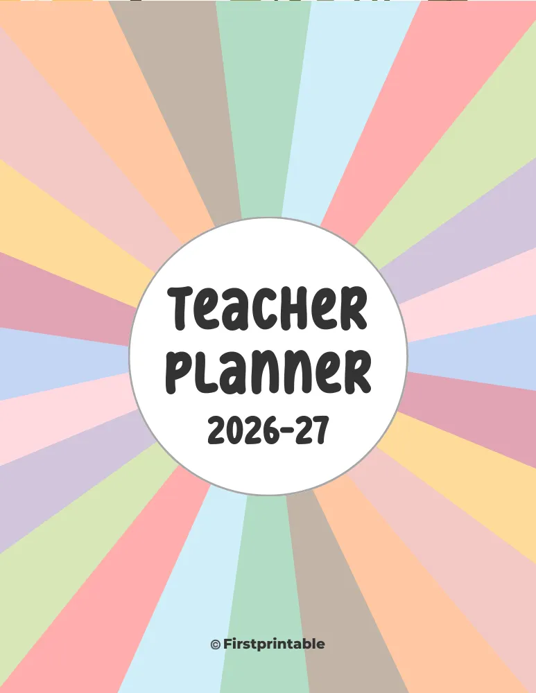2025 - 26 Teacher Planner Custom Cover 04 - Front