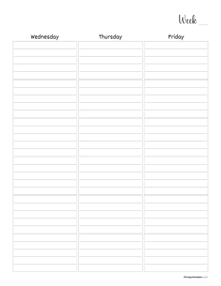May 2027 Weekly Planner Page 2