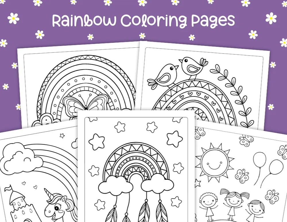 Rainbow Coloring Pages