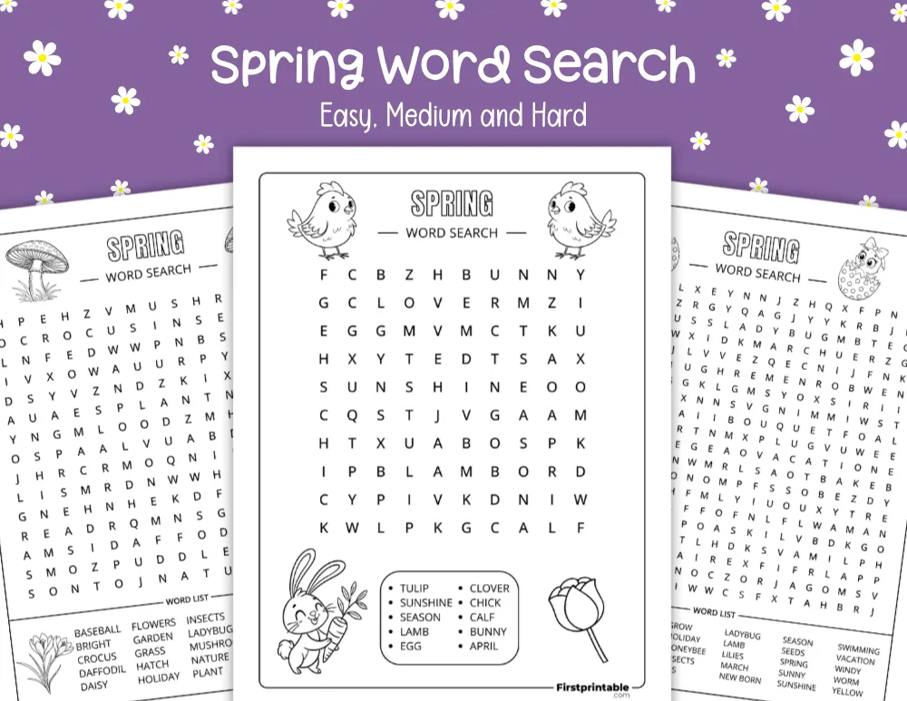 Spring Word Search