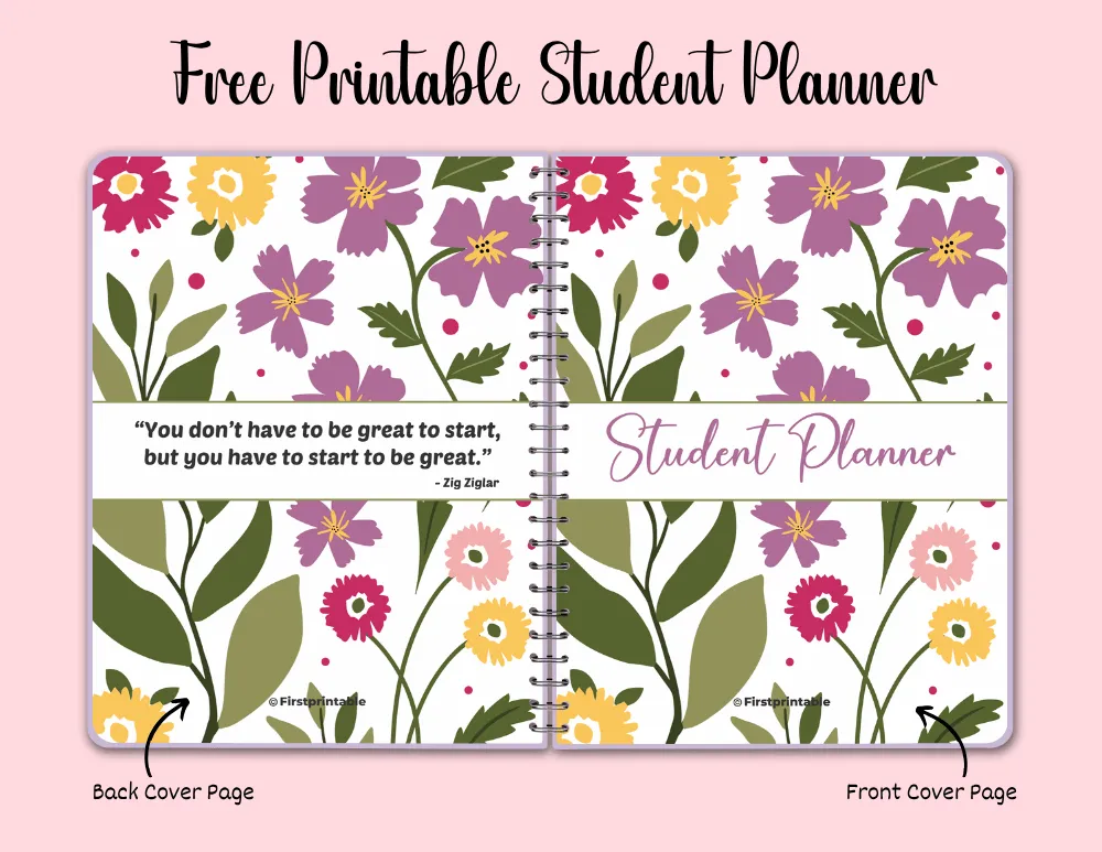 Student Planner Free PDF Templates