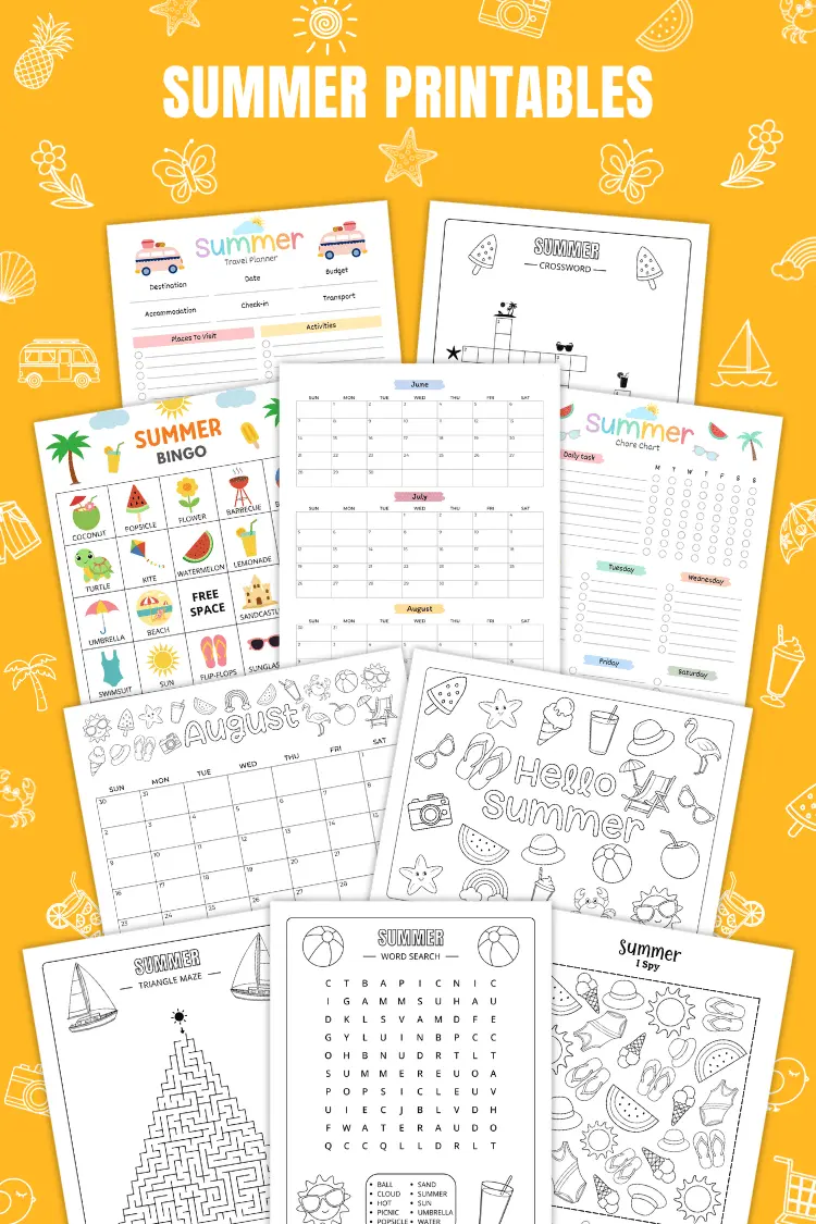 Summer Printables | 1400+ Free PDF Pages