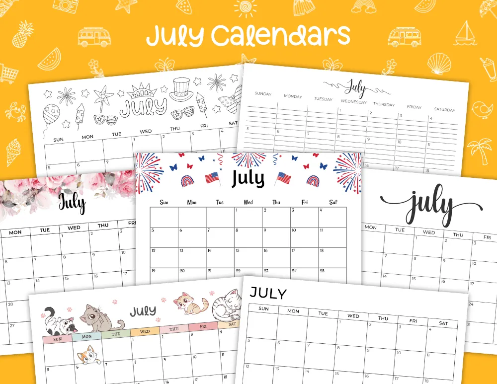 July Calendars
