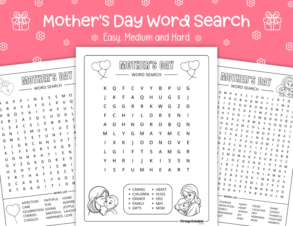 Mother's Day Word Search