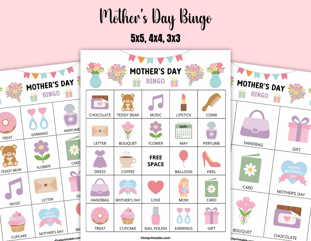 Printable Mother's Day Bingo 01