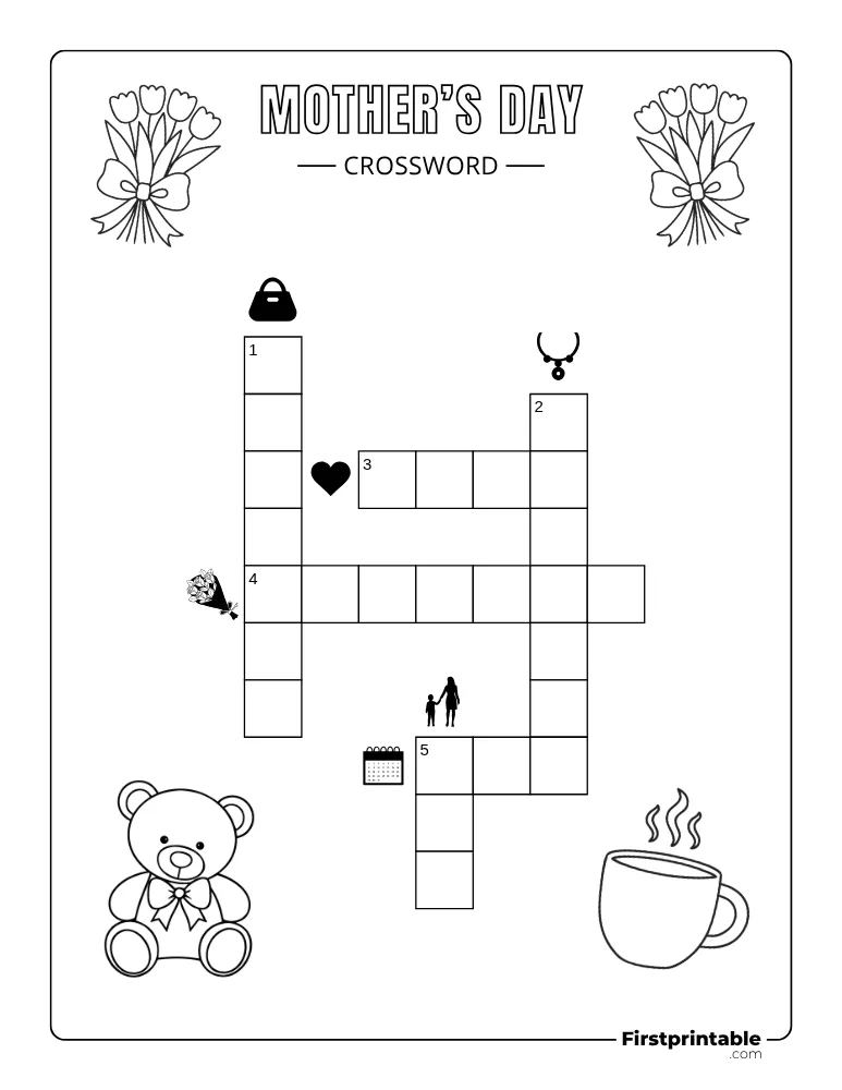 Mother's Day Crossword - Easy 01