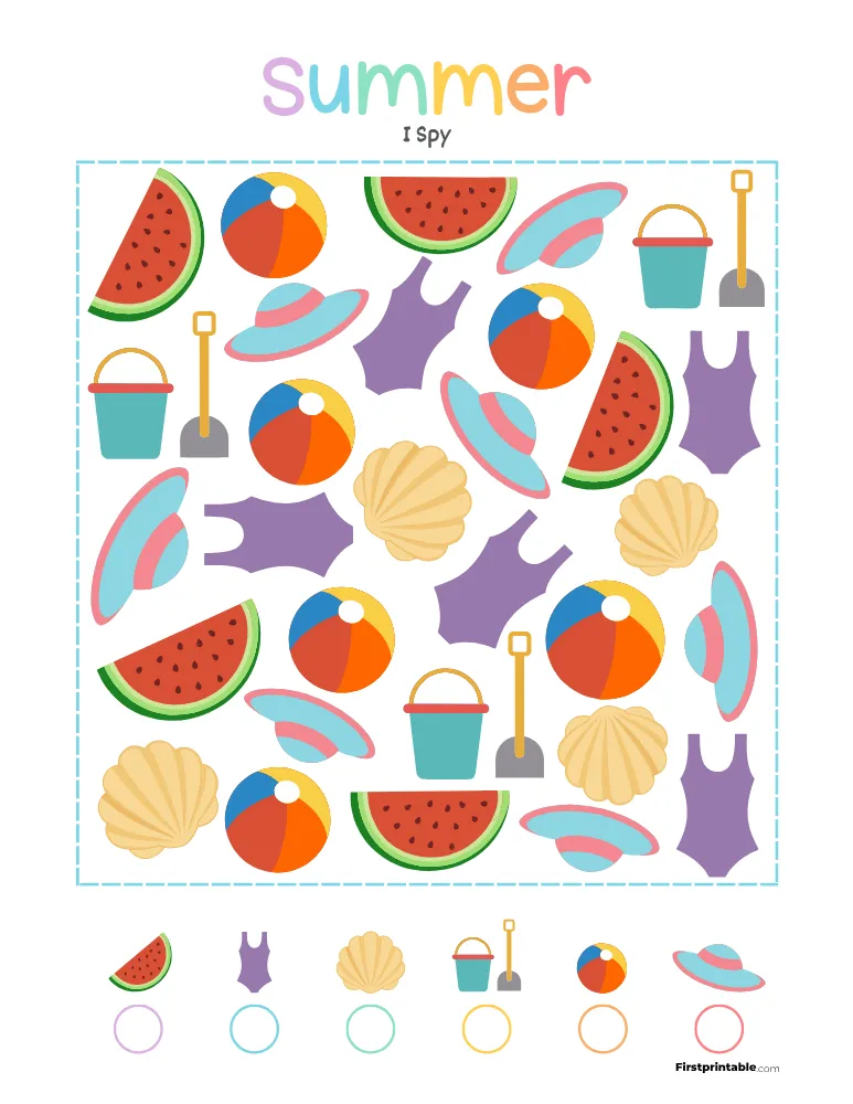Summer I Spy - Easy 02
