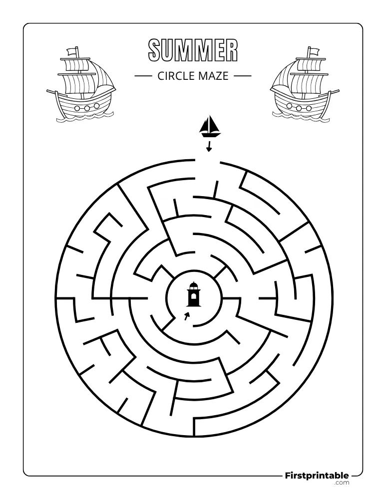 Summer Maze - Easy 04
