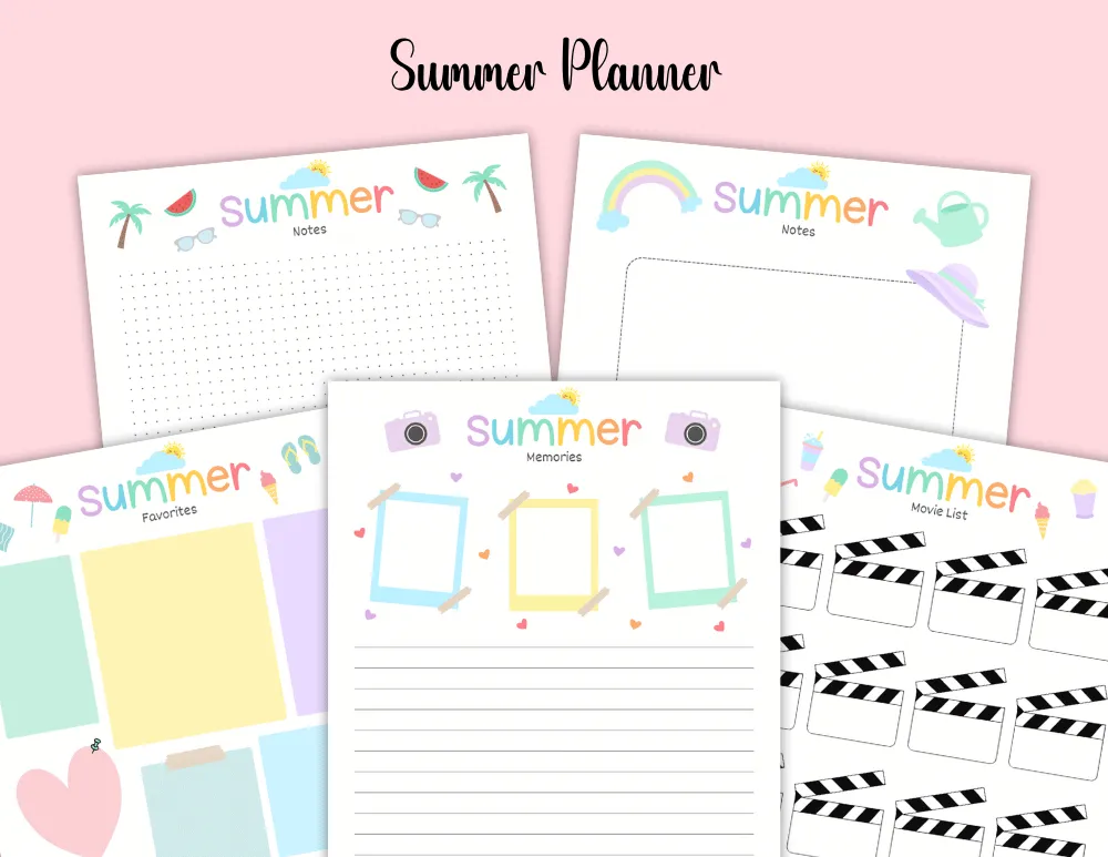 Printable Summer Planner 03