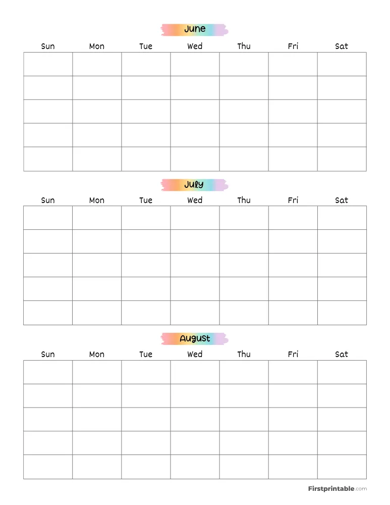 Calendar at a Glance
