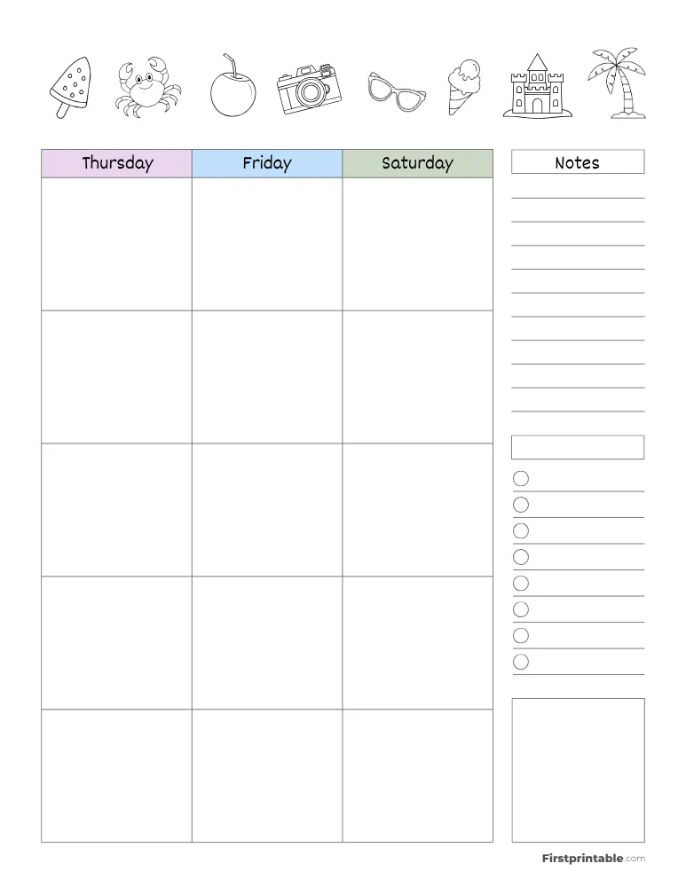 July Planner Page 02