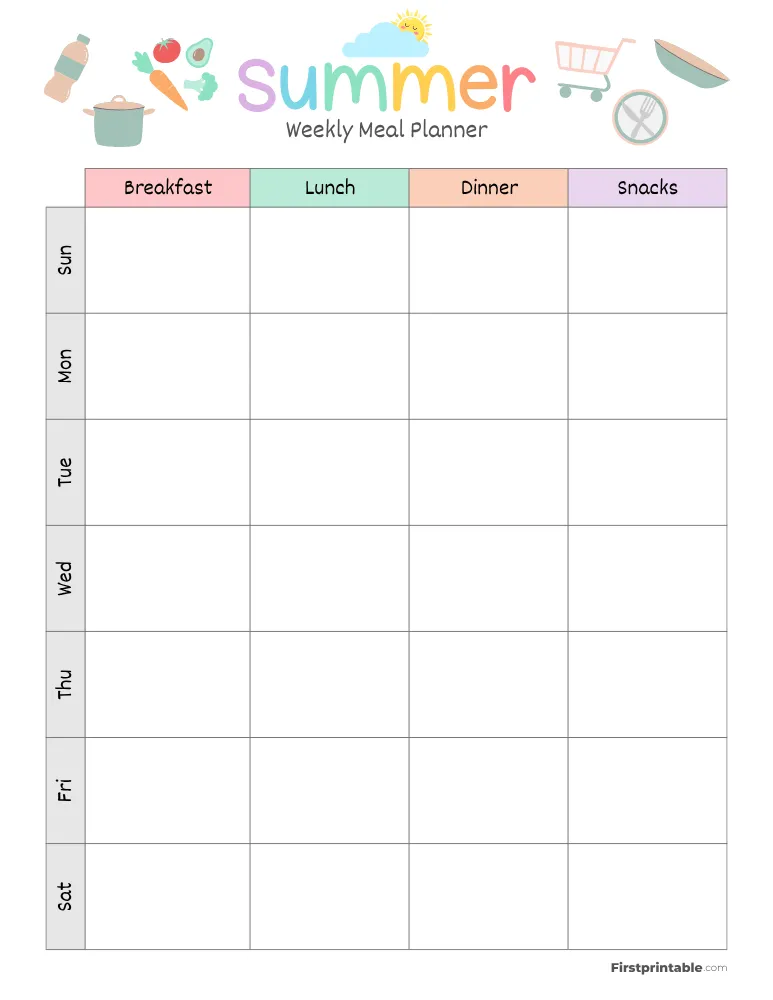 Weekly Meal Planner